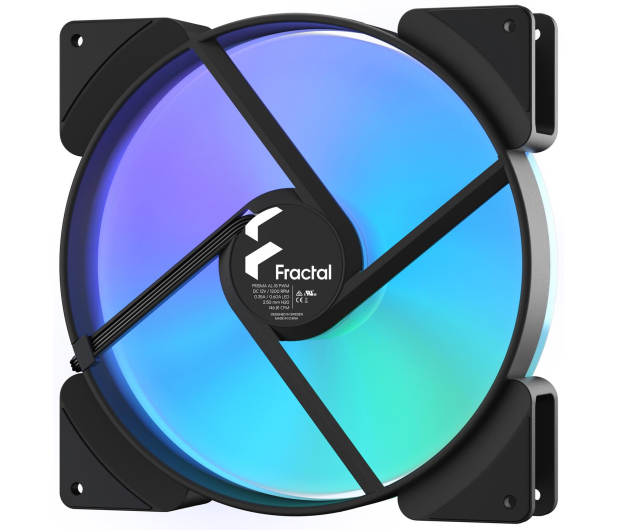 FRACTAL DESIGN Chłodzenie obudowy FDE Prisma AL-18 ARGB 180mm single pack PWM FD-FAN-PRI-AL18-PWM - 677080 - zdjęcie 3
